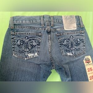 LOW RISE FRENCH DREAM CUFFED CROP LUCKY BRAND JEANS NEW WITH TAGS SIZE 25